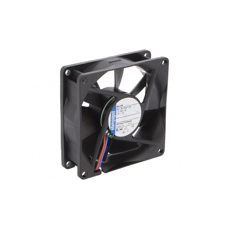 Ventilator axial DC 24VDC 80x80x25mm 33m3/h 17dBA - bilă | Electronic-mag.ro | Componente Electronice