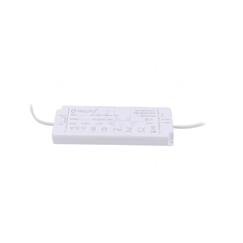 Alimentator pulsatoriu LED 100W 12VDC 8,3A 220÷240VAC IP44 | Electronic-mag.ro | Componente Electronice