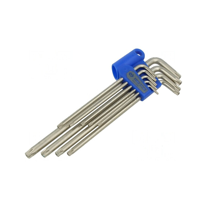 Set chei Torx cu protecţie lungă 9 buc. - Set chei Torx cu protecţie lungă | Electronic-mag.ro | Componente Electronice