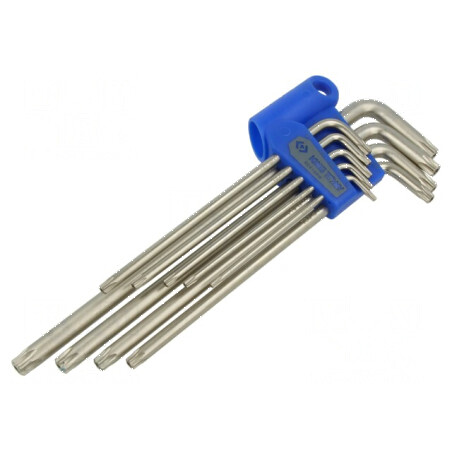Set chei Torx cu protecţie lungă 9 buc. - Set chei Torx cu protecţie lungă | Electronic-mag.ro | Componente Electronice