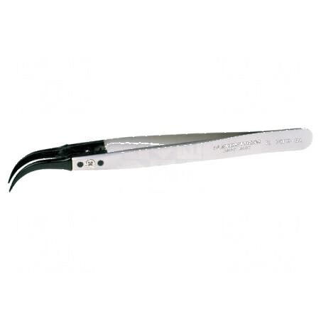 Pensetă cu vârf curbat, 130mm | Electronic-mag.ro | Componente Electronice