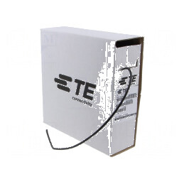 Manşon termocontractabil poliolefină neagră 10m | Electronic-mag.ro | Componente Electronice