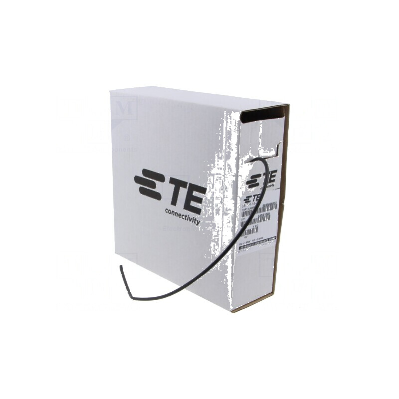 Manşon termocontractabil poliolefină neagră 10m | Electronic-mag.ro | Componente Electronice