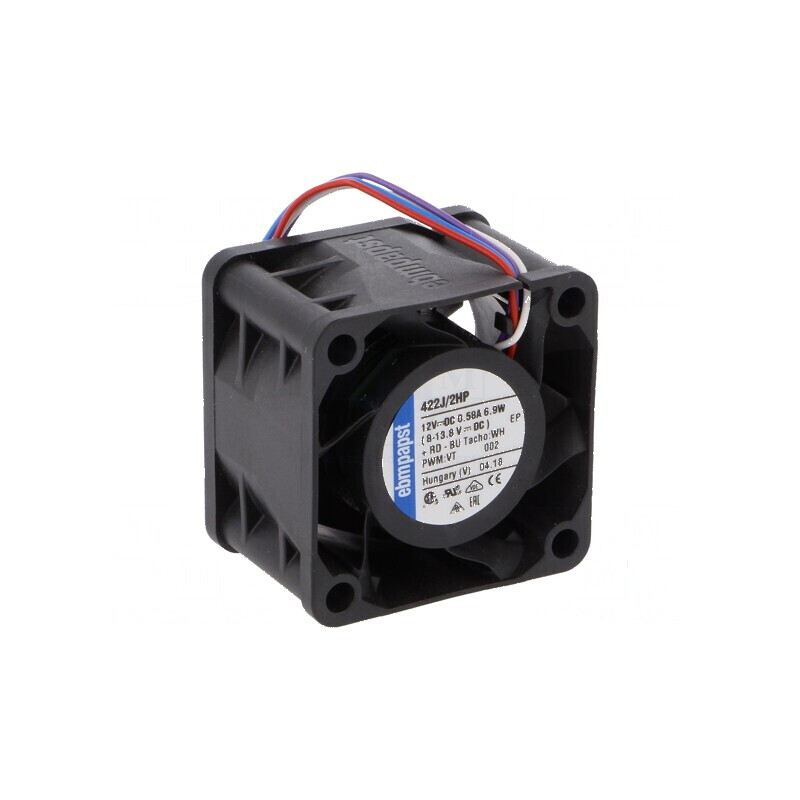 Ventilator axial 12VDC 40x40x28mm 37,6m3/h 54dBA | Electronic-mag.ro | Componente Electronice