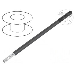 Cablu HookUp Wire litat Cu PTFE 32AWG Gri 30,5m | Electronic-mag.ro | Componente Electronice