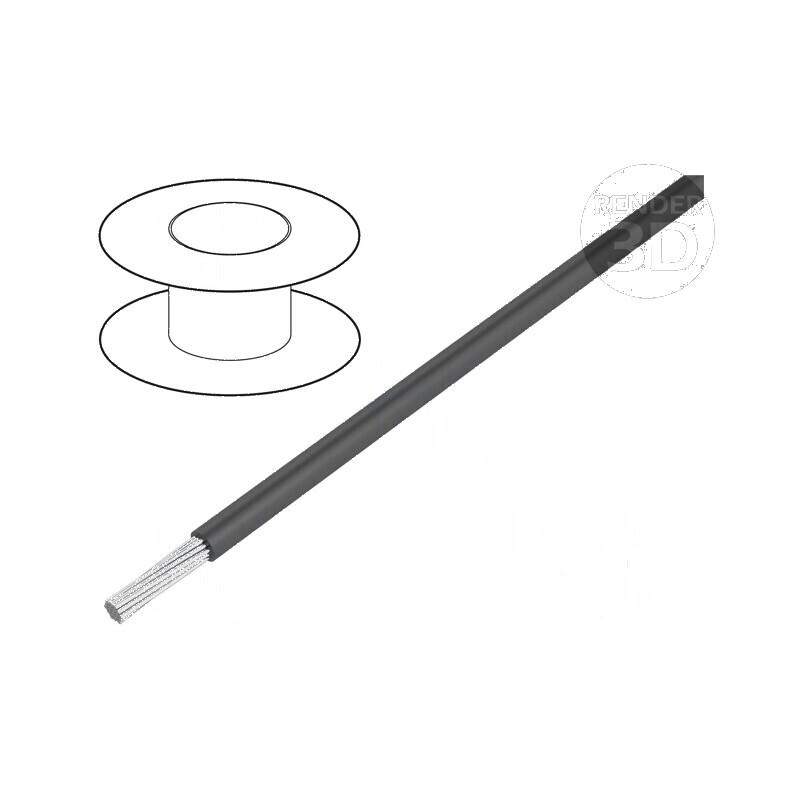 Cablu HookUp Wire litat Cu PTFE 32AWG Gri 30,5m | Electronic-mag.ro | Componente Electronice