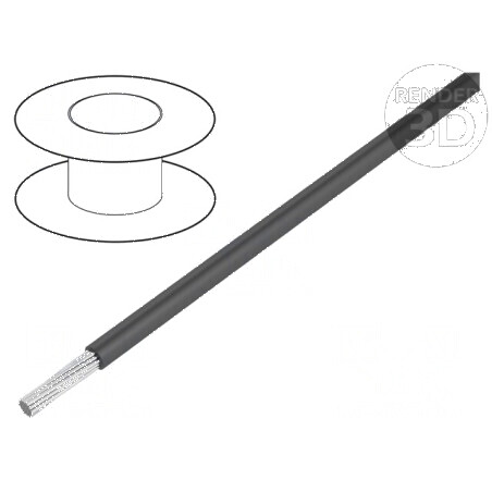 Cablu HookUp Wire litat Cu PTFE 32AWG Gri 30,5m | Electronic-mag.ro | Componente Electronice