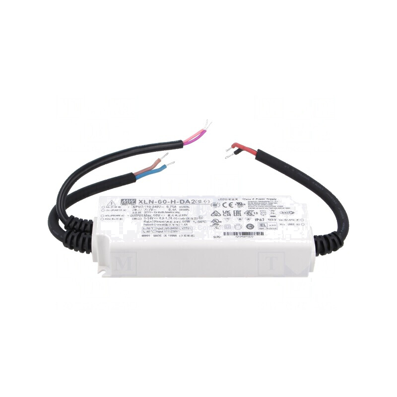 Alimentator LED 60W 9-54VDC 900mA-1,7A 110-305VAC | Electronic-mag.ro | Componente Electronice