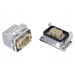 Conector HDC tată mamă C146 6 pini PE M20 22A | Electronic-mag.ro | Componente Electronice