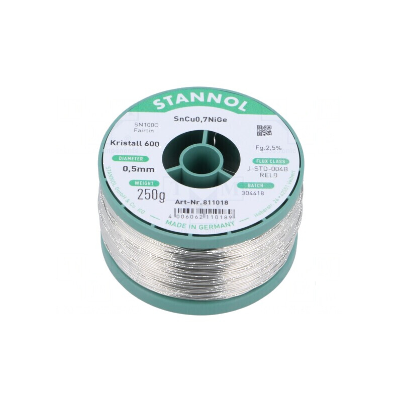 Cositor fără plumb 0,5mm 250g bobină 2,5% | Electronic-mag.ro | Componente Electronice
