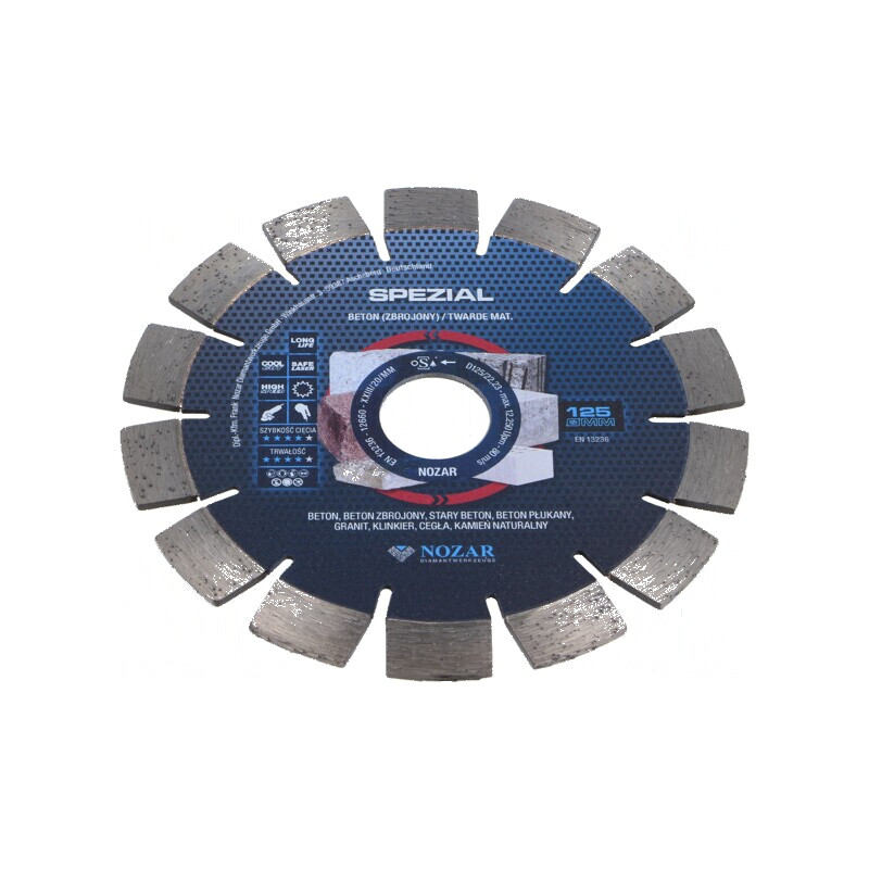 Disc de tăiere diamantat Ø: 125mm Øorif: 22,23mm Specialized | Electronic-mag.ro | Componente Electronice