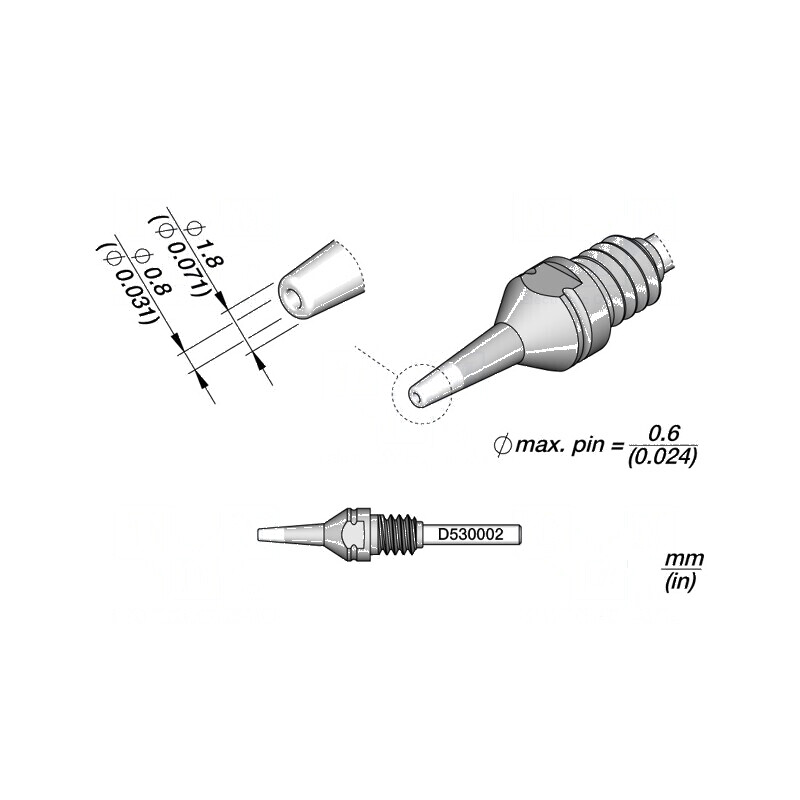 Vârf pentru ciocane de dezlipit | Electronic-mag.ro | Componente Electronice