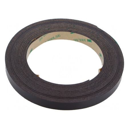 Bandă magnetică flexibilă de 12mm x 5m | Electronic-mag.ro | Componente Electronice