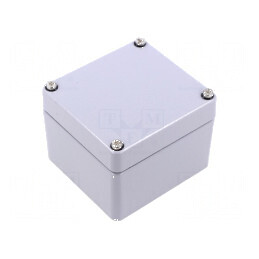 Carcasă universală aluminiu gri IP66 | Electronic-mag.ro | Componente Electronice