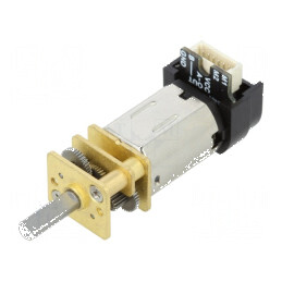 Motor: DC cu transmisie HPCB 6V 6VDC 1,5A Ax: crestătură D - Motor DC cu transmisie 6V 1,5A | Electronic-mag.ro | Componente Electronice