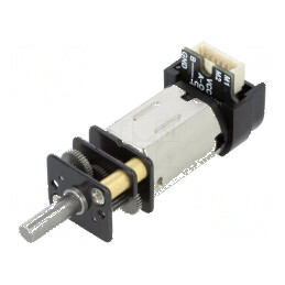 Motor electric cu transmisie DC 6V 1,5A - Ax cu crestătură | Electronic-mag.ro | Componente Electronice