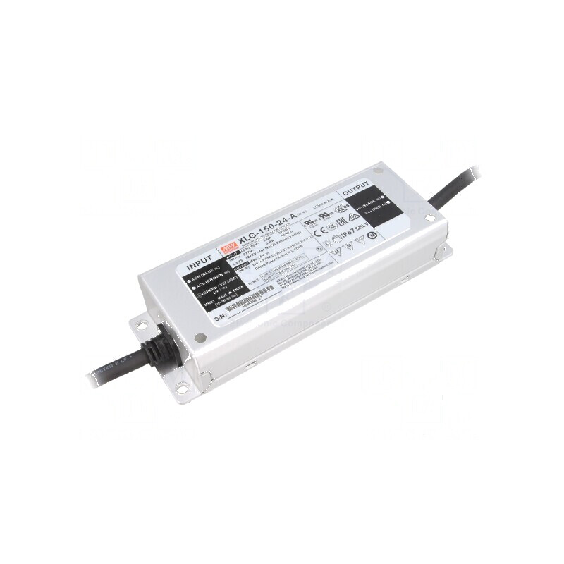Alimentator LED 150W 24VDC 6,25A IP67 | Electronic-mag.ro | Componente Electronice