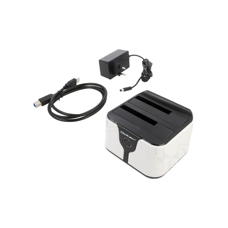 Staţie de andocare USB 3.0 neagră | Electronic-mag.ro | Componente Electronice