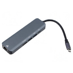 Hub USB 3.0 cu 6 porturi - aluminiu | Electronic-mag.ro | Componente Electronice