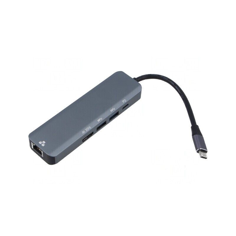 Hub USB 3.0 cu 6 porturi - aluminiu | Electronic-mag.ro | Componente Electronice
