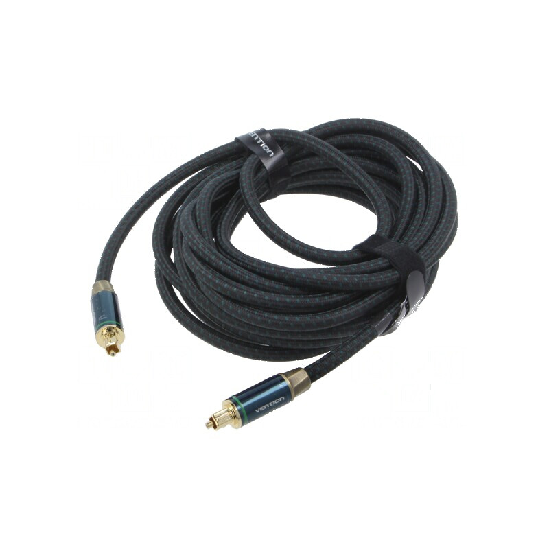 Cablu Toslink mufă 1,5m - negru aurit | Electronic-mag.ro | Componente Electronice