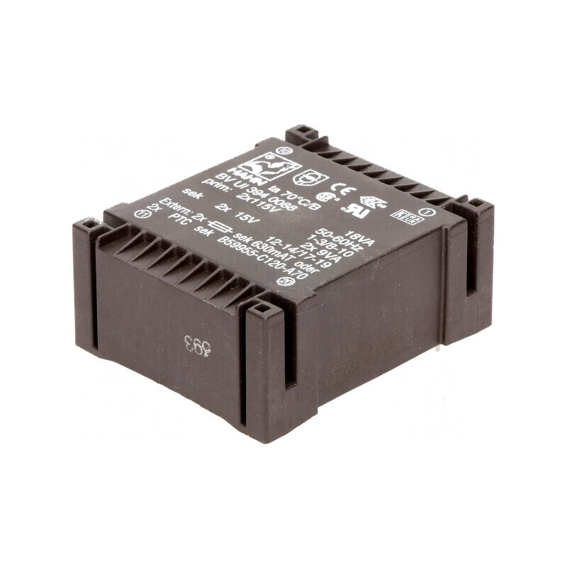 Transformator încapsulat 36VA 115VACx2 15V 15V 600mA 600mA | Electronic-mag.ro | Componente Electronice