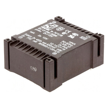 Transformator încapsulat 36VA 115VACx2 15V 15V 600mA 600mA | Electronic-mag.ro | Componente Electronice