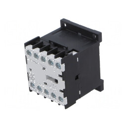 Contactor: 4-polar NO x3, 24VDC, 12A, DIN 6K | Electronic-mag.ro | Componente Electronice