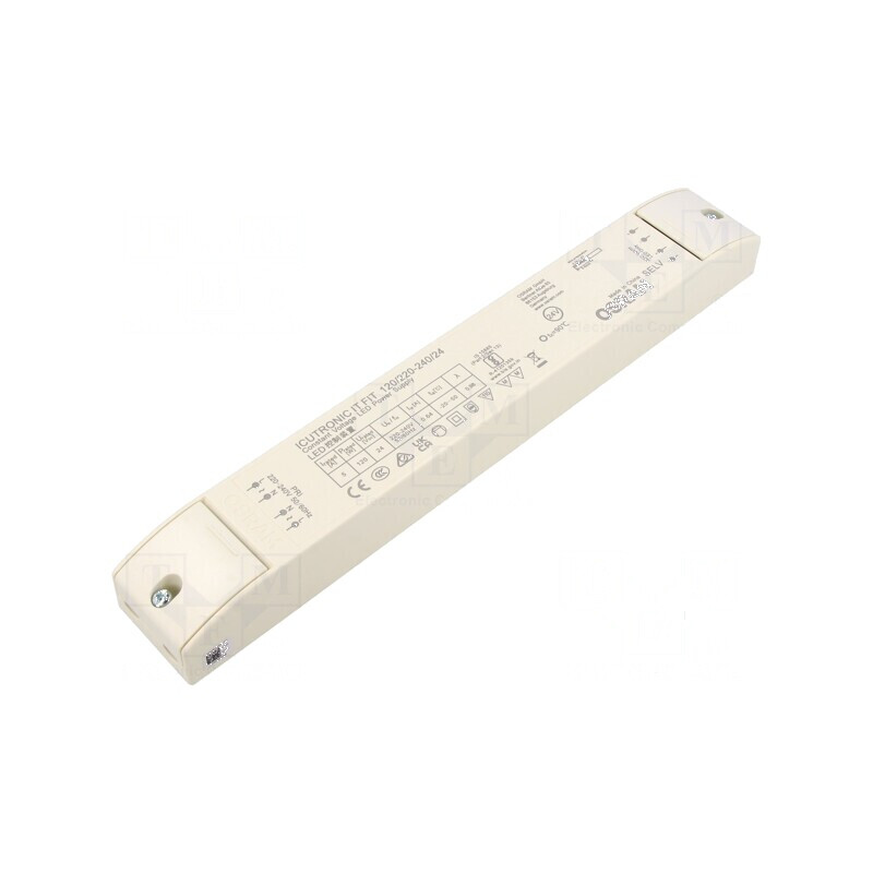 Alimentator pulsatoriu LED 120W 24VDC 220-240VAC IP20 90% | Electronic-mag.ro | Componente Electronice