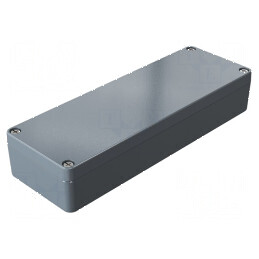 Carcasă universală din aluminiu gri închis | Electronic-mag.ro | Componente Electronice