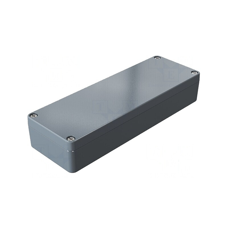 Carcasă universală din aluminiu gri închis | Electronic-mag.ro | Componente Electronice