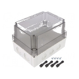 Carcasă universală policarbonat 130x180x125mm | Electronic-mag.ro | Componente Electronice