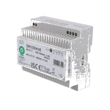 Alimentator pulsatoriu pentru şină DIN 96W 48VDC 2A OUT: 1 | Electronic-mag.ro | Componente Electronice