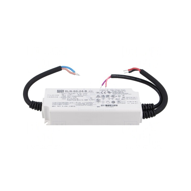 Alimentator LED 60W 24VDC 0÷2,5A IP67 | Electronic-mag.ro | Componente Electronice