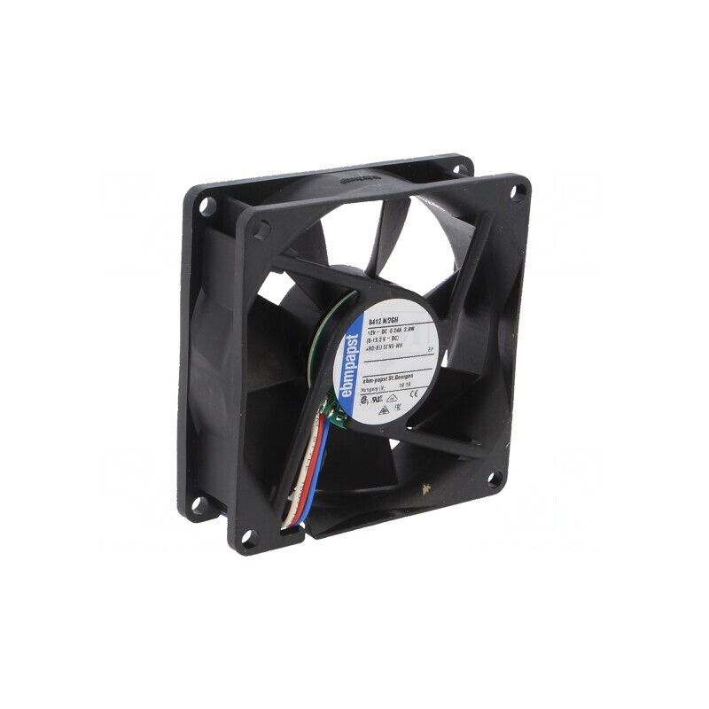 Ventilator axial 12VDC 80x80x25mm 79,2m3/h 26dBA | Electronic-mag.ro | Componente Electronice