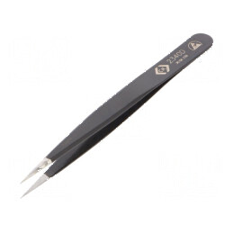 Pensetă ESD cu vârf ascuțit 110mm | Electronic-mag.ro | Componente Electronice