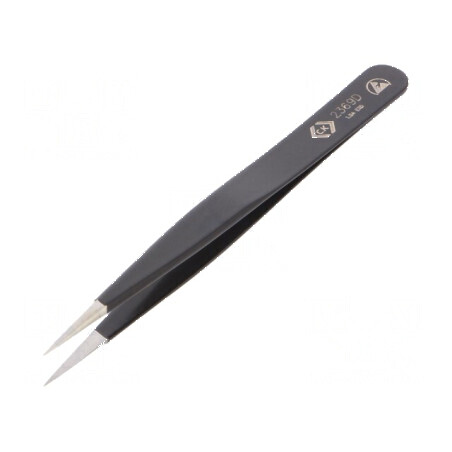 Pensetă ESD 120mm cu vârf ascuțit | Electronic-mag.ro | Componente Electronice