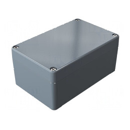 Carcasă universală aluminiu gri închis | Electronic-mag.ro | Componente Electronice