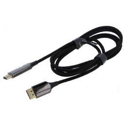 Cablu DisplayPort HDMI 1,8m neagră | Electronic-mag.ro | Componente Electronice