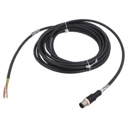Cablu de conectare M12 PIN: 8 drept 5m - 30VAC 4A | Electronic-mag.ro | Componente Electronice
