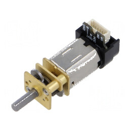 Motor DC cu transmisie LP 6VDC 360mA - Ax crestătură D 298:1 | Electronic-mag.ro | Componente Electronice
