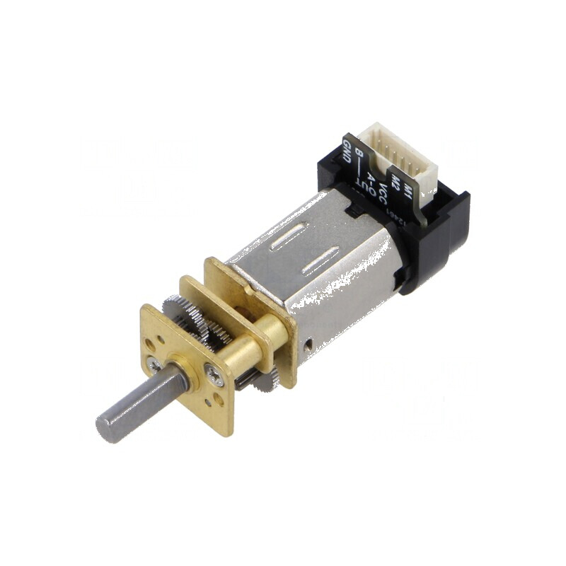 Motor DC cu transmisie LP 6VDC 360mA - Ax crestătură D 298:1 | Electronic-mag.ro | Componente Electronice