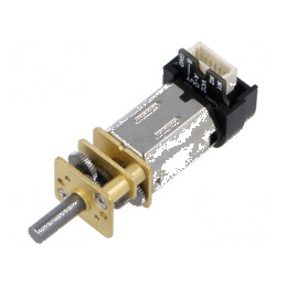 Motor DC cu transmisie HP 6VDC 1,6A Ax crestătură D 75: 1 | Electronic-mag.ro | Componente Electronice