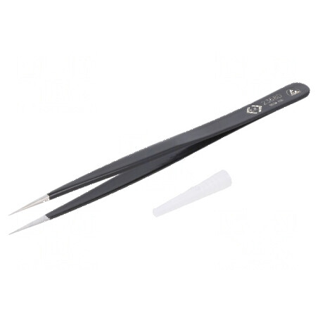 Pensetă ESD cu vârf ascuțit, lungime 140mm | Electronic-mag.ro | Componente Electronice
