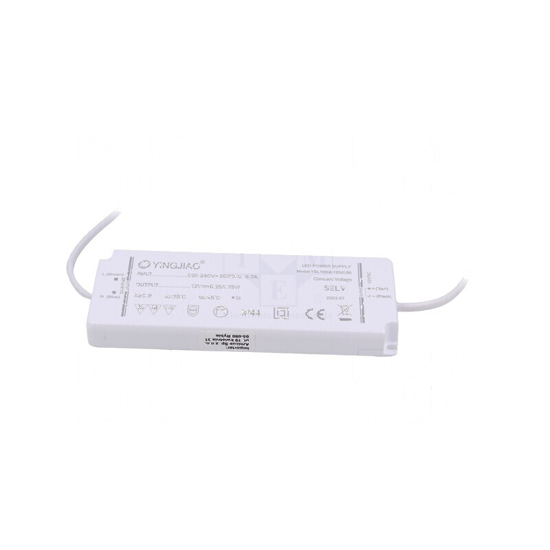 Alimentator LED pulsatoriu 75W 12VDC 6,25A IP44 | Electronic-mag.ro | Componente Electronice