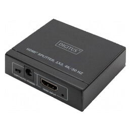 Splitter HDMI 1.4 cu intrare DC și soclu HDMI - neagră | Electronic-mag.ro | Componente Electronice