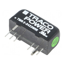 Convertor DC/DC 3W 9-36V to 15VDC/-15VDC SIP8 | Electronic-mag.ro | Componente Electronice
