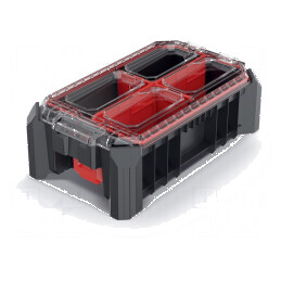 Container cu partiții negre 228x368x126mm | Electronic-mag.ro | Componente Electronice