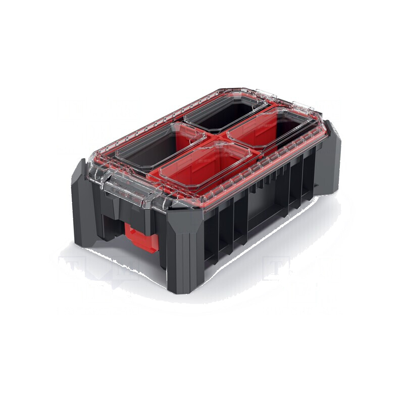 Container cu partiții negre 228x368x126mm | Electronic-mag.ro | Componente Electronice