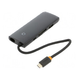 Hub USB HDMI cu soclu pentru microSD, SD, USB A x2 și USB C | Electronic-mag.ro | Componente Electronice